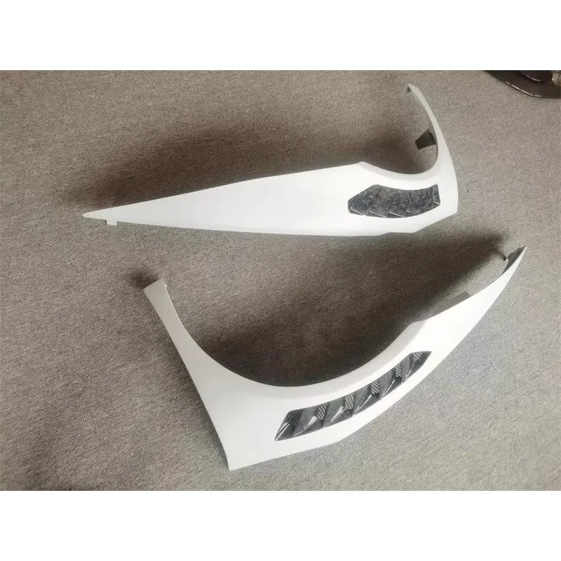 V Style Forged Carbon Fiber Front Fender for Huracan Lp580 Lp610 Leaf Plate Retrofit Body Kit Luxury Car Accessories